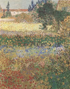 Vincent Van Gogh Garden in Bloom (mk09) China oil painting art